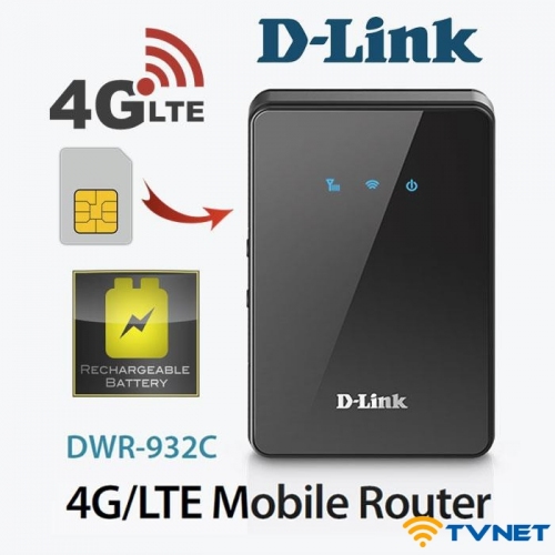 Bộ phát Wifi 4G D-Link DWR 932C tốc độ 150Mbps. Hàng chính hãng