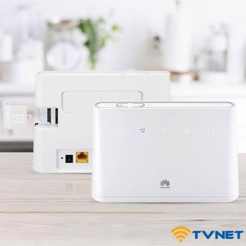 Bộ phát Wifi 4G Huawei B311-221 tốc độ 300Mbps. Hàng chuyên dụng hỗ trợ 32 kết nối - Chính hãng BH 12 tháng