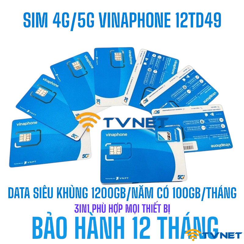 Sim 4g 5g vinaphone 12td49 2
