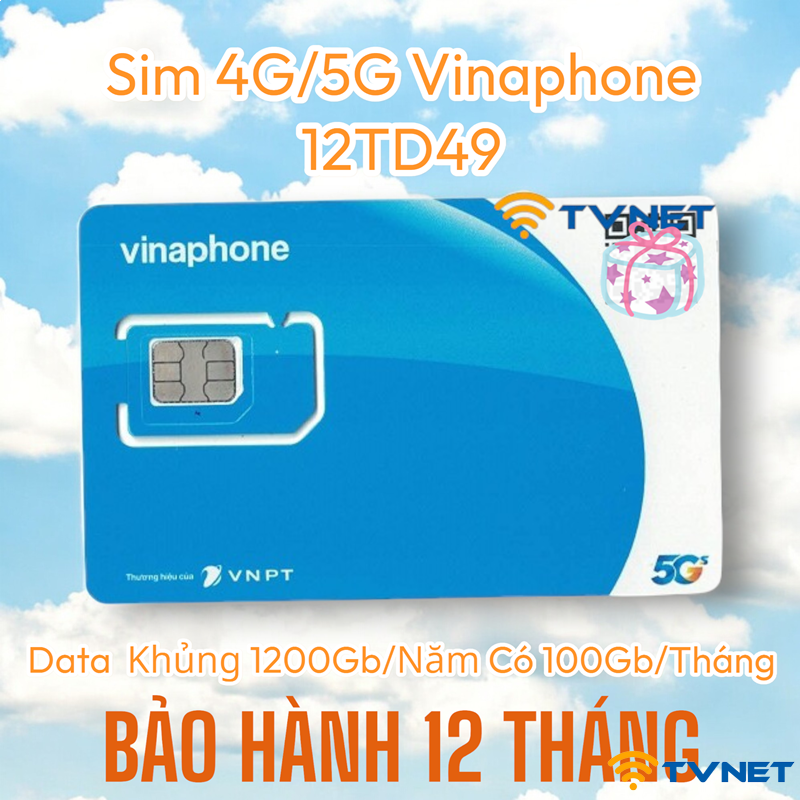Sim 4g 5g vinaphone 12td49 3